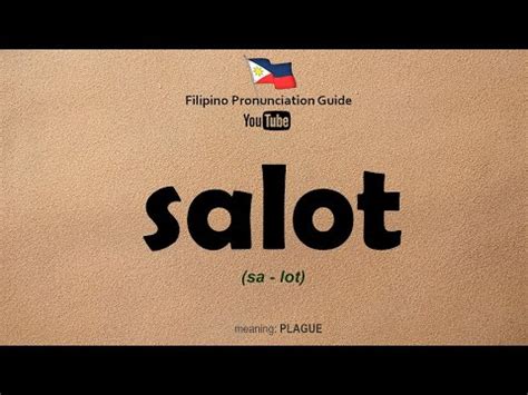 Salot: monolingual Tagalog definition of the word salot..